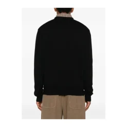 Strik^Sunflower V-hals Uld Sweater Sort