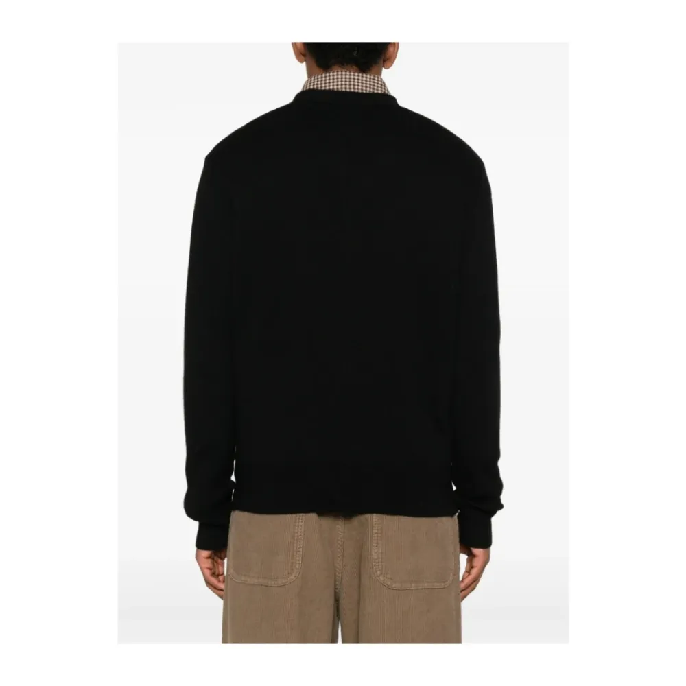 Strik^Sunflower V-hals Uld Sweater Sort