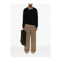 Strik^Sunflower V-hals Uld Sweater Sort