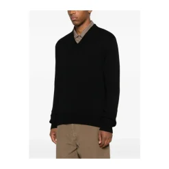Strik^Sunflower V-hals Uld Sweater Sort