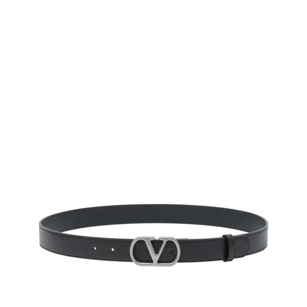Bælter<Valentino Garavani Vlogo Signature Bælte Sort