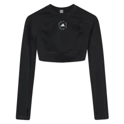 T-Shirts & Toppe|Træningstrøjer<Adidas by Stella McCartney Yoga Cropped LS Top Sort