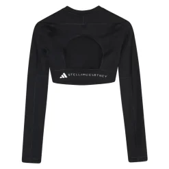 T-Shirts & Toppe|Træningstrøjer<Adidas by Stella McCartney Yoga Cropped LS Top Sort