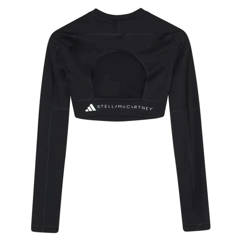 T-Shirts & Toppe|Træningstrøjer<Adidas by Stella McCartney Yoga Cropped LS Top Sort
