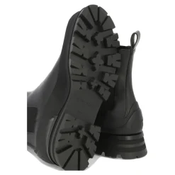 Chelsea Boots<Alexander McQueen e ankellæderstøvler til mænd Sort
