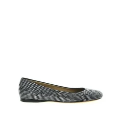 Ballerina Sko<Loewe e Ballerina Flats med Strass Pynt Sort