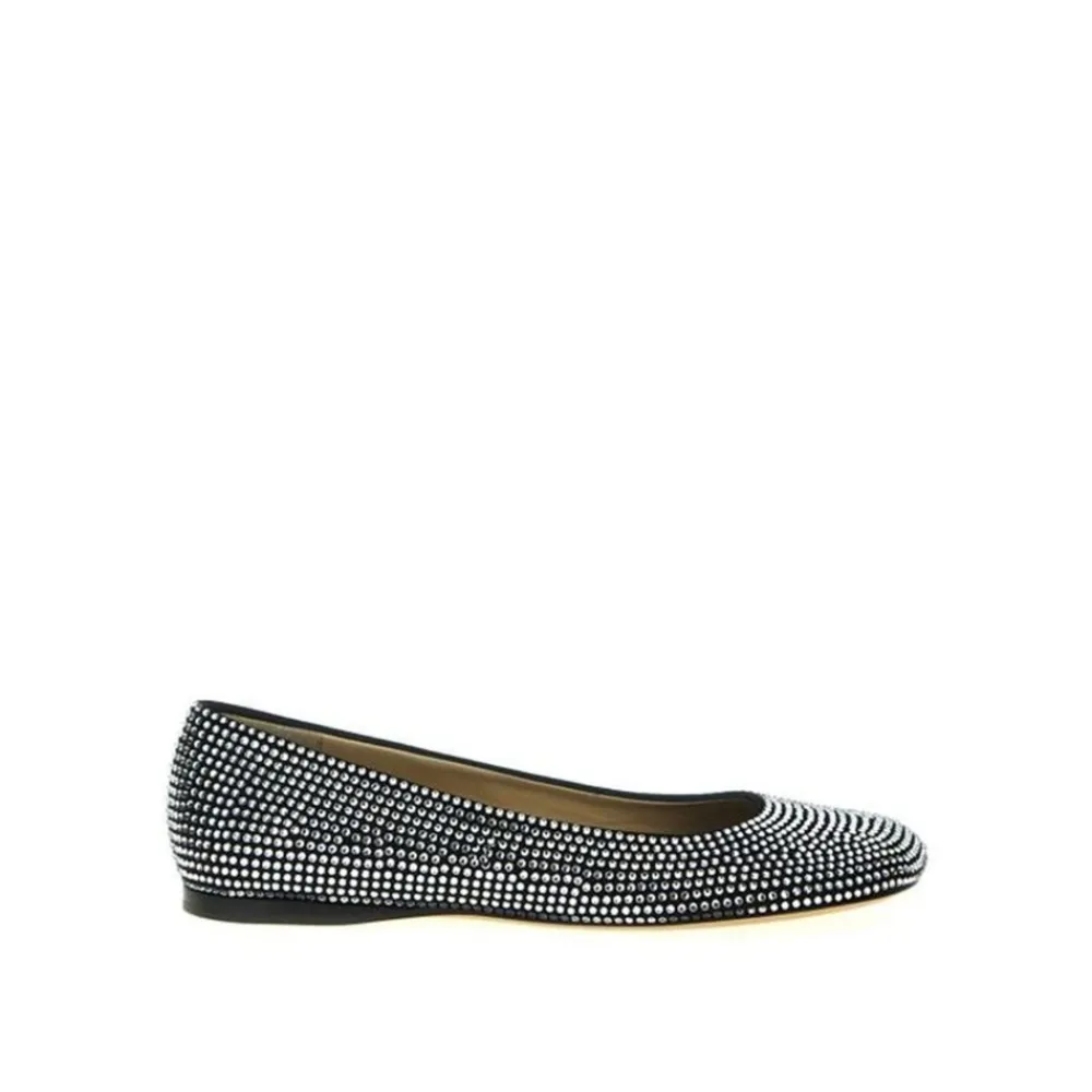 Ballerina Sko<Loewe e Ballerina Flats med Strass Pynt Sort