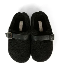 Sandaler^Stella McCartney e Eco-Shearling Træsko med Stjernestropp Sort