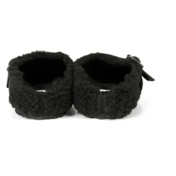 Sandaler^Stella McCartney e Eco-Shearling Træsko med Stjernestropp Sort