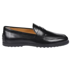 Loafers^Tod's e flade sko med penny slot Sort