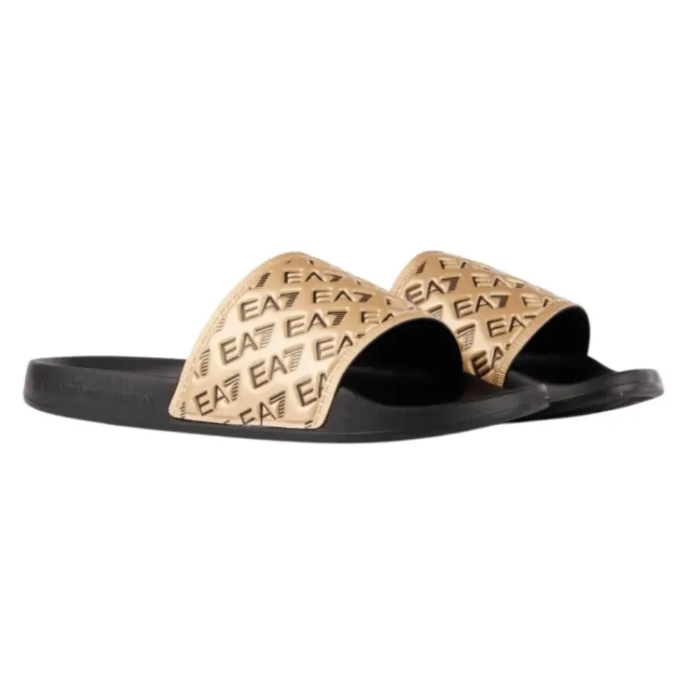 Sandaler^Emporio Armani EA7 Sorte Flip Flops & Sliders Beige