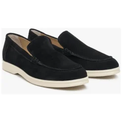 Loafers^Estro e Genuine Velour Loafers Sort