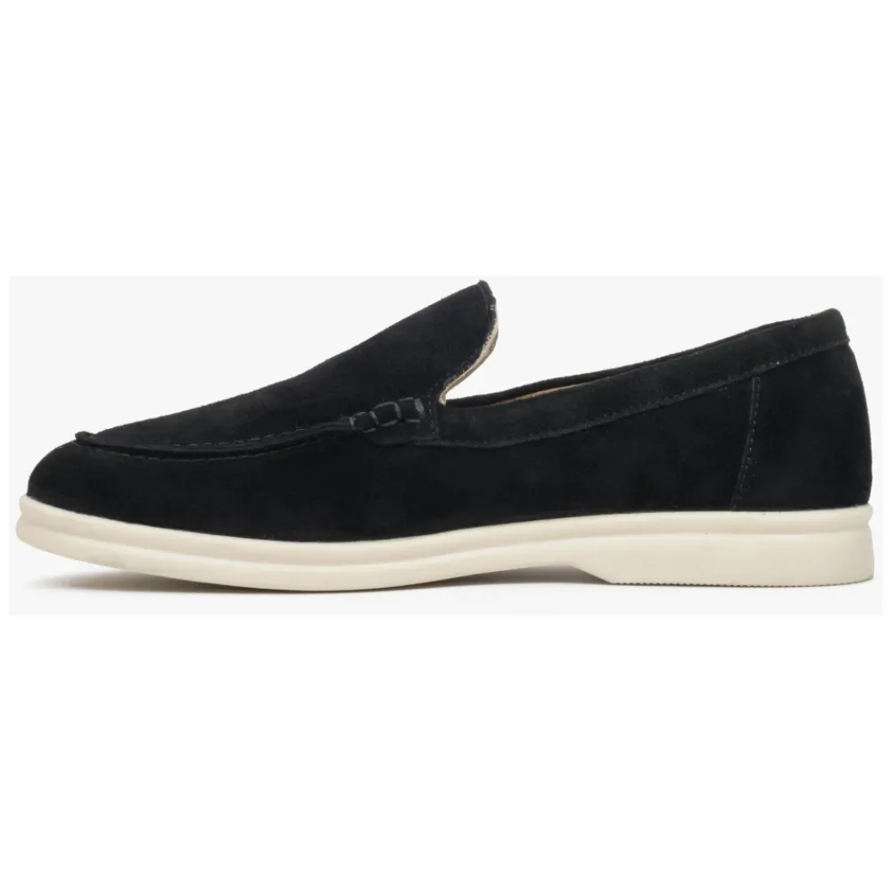 Loafers^Estro e Genuine Velour Loafers Sort