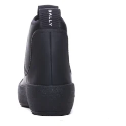 Støvler|Chelsea Boots^Bally e gummibelagte kalvesko Sort