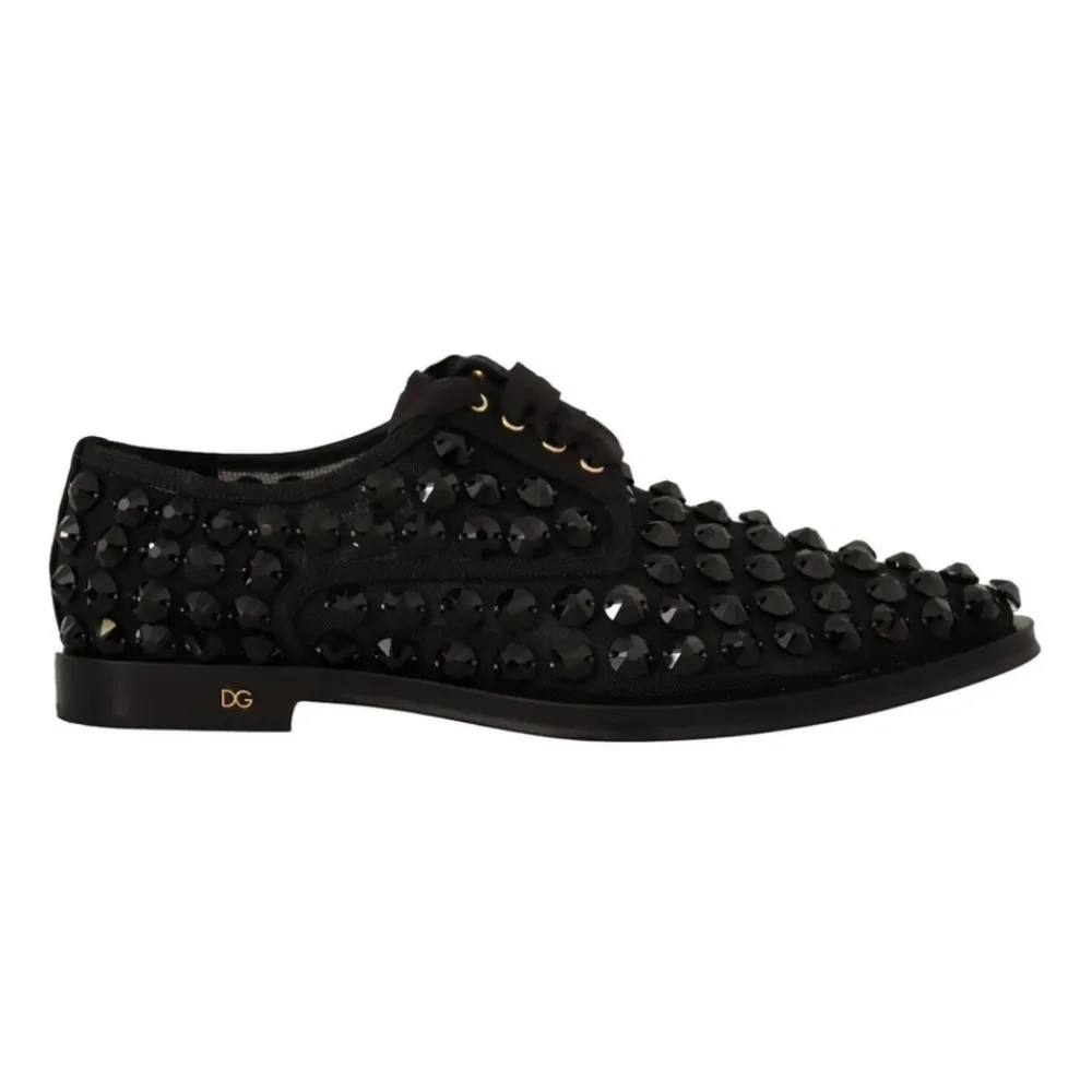 Snøresko^Dolce & Gabbana e Juvelbesatte Snøresko Sort