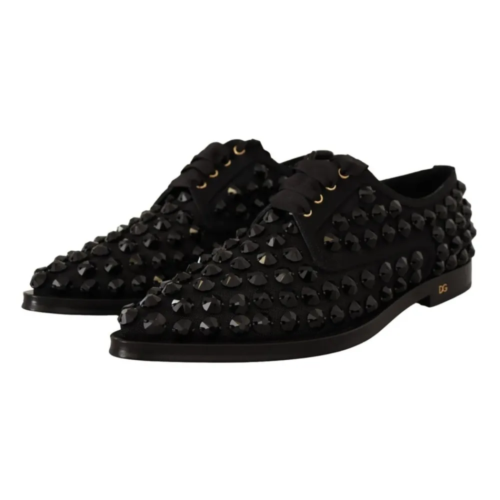 Snøresko^Dolce & Gabbana e Juvelbesatte Snøresko Sort