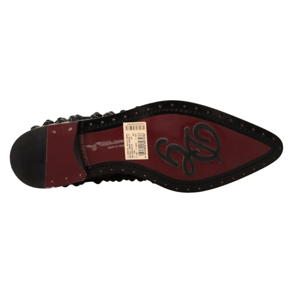Snøresko^Dolce & Gabbana e Juvelbesatte Snøresko Sort
