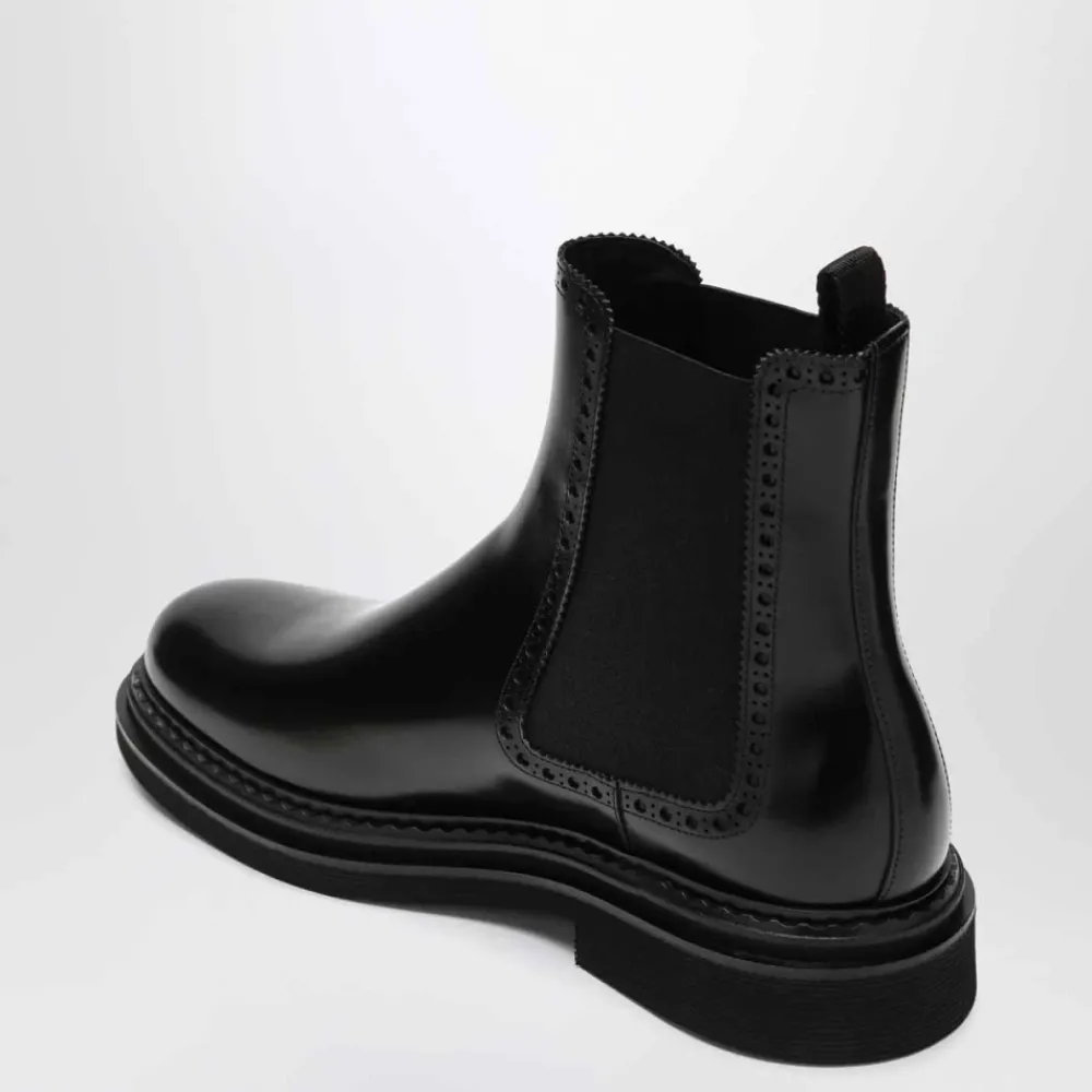 Chelsea Boots<Dolce & Gabbana e Lave Støvler STIVALE BASSO Sort