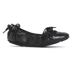 Ballerina Sko^Acne Studios e Læder Ballerina Snøresko Sort