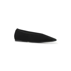 Ballerina Sko<TotêMe e Læder Slip-On Sko Sort