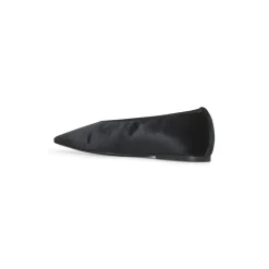 Ballerina Sko<TotêMe e Læder Slip-On Sko Sort