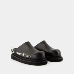 Loafers<Toga Pulla e Lædersandaler - Rund Tå Sort
