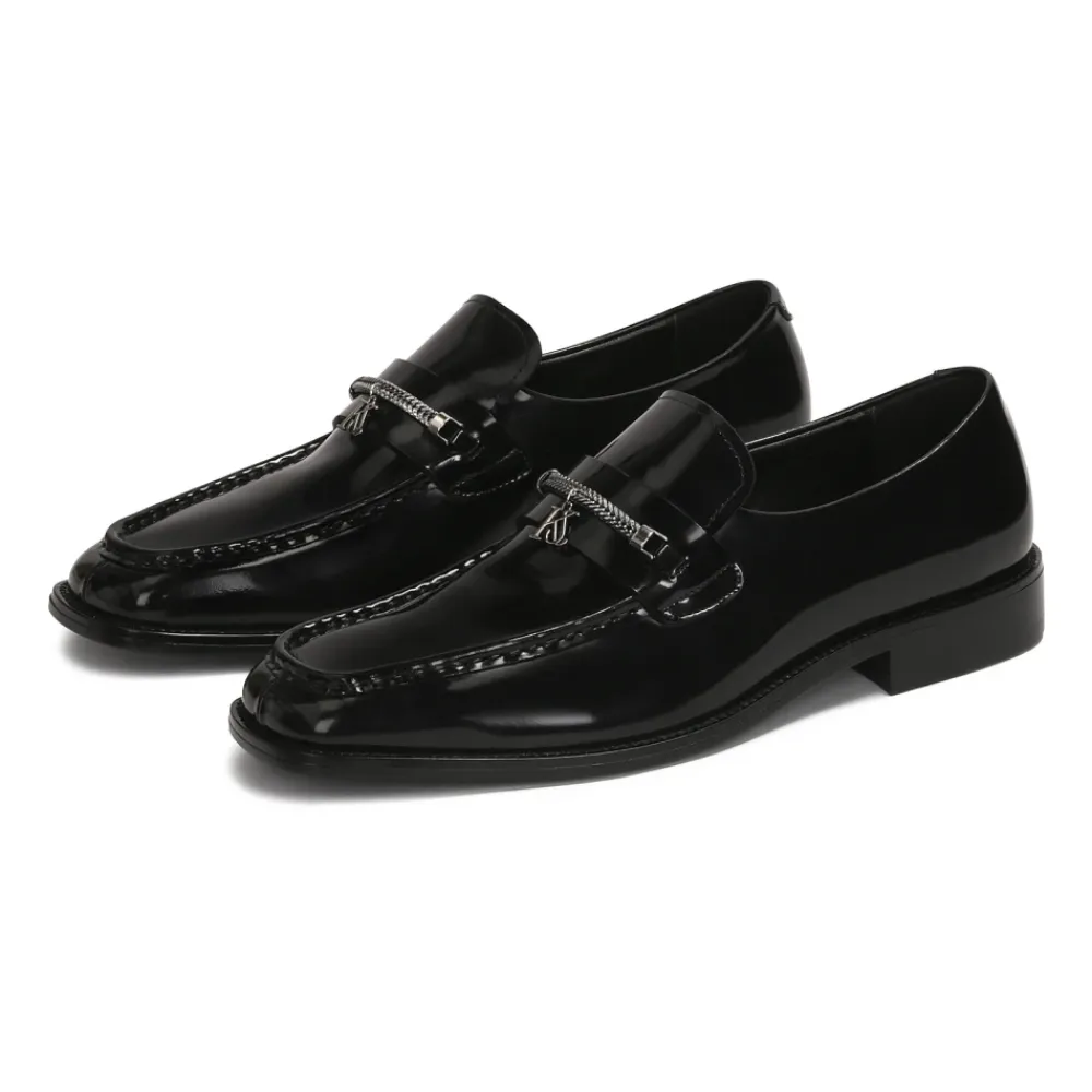 Loafers<Kazar Studio e loafers med smykkeudsmykning Sort