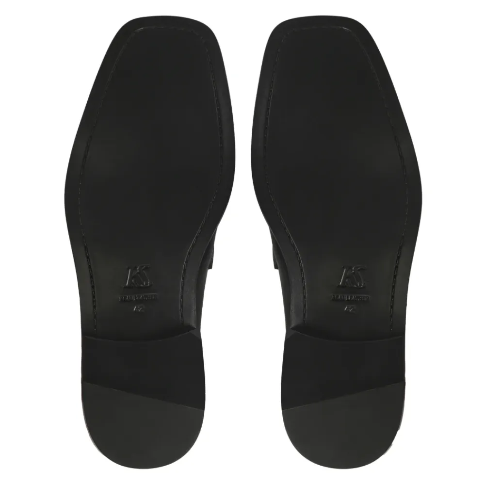 Loafers<Kazar Studio e loafers med smykkeudsmykning Sort