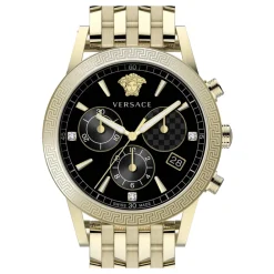 Ure^Versace Sport Tech Rem Stainless Steel Watch Gul