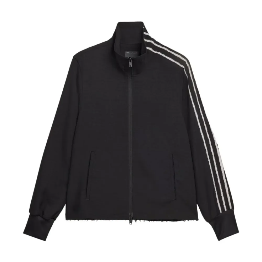 Træningsjakker^Y-3 Sport Uniform Raw Cut 3 Stripes Track Top Sort