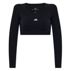T-Shirts & Toppe|Træningstrøjer<Balenciaga Sports top med logo Sort