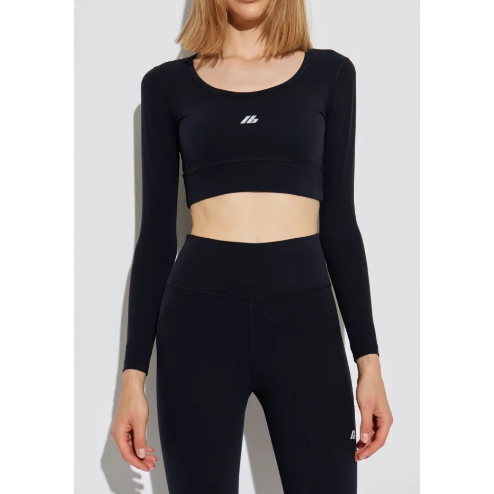 T-Shirts & Toppe|Træningstrøjer<Balenciaga Sports top med logo Sort