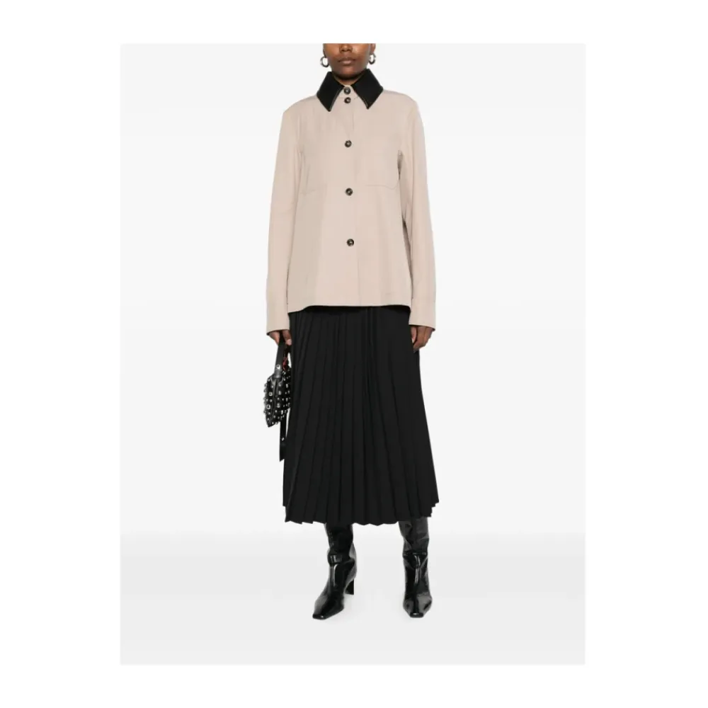 Bluser & Skjorter^Sportmax SPXSUPERBO Overshirt Beige