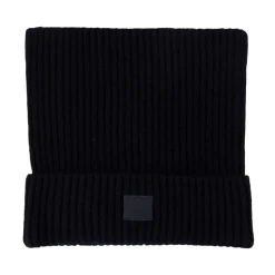 Huer, Kasketter & Hatte|Huer & Kasketter^Acne Studios Square Face Logo Beanie Sort
