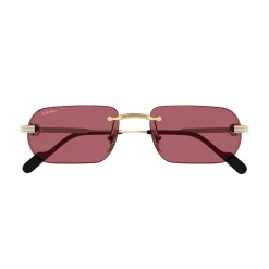 Solbriller<Cartier Squared Sunglasses Gul