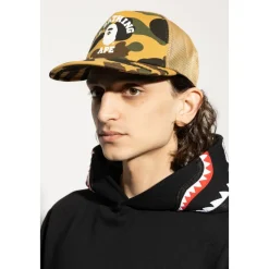 Huer, Kasketter & Hatte^A BATHING APE 1st Camo College Mesh Cap Grøn