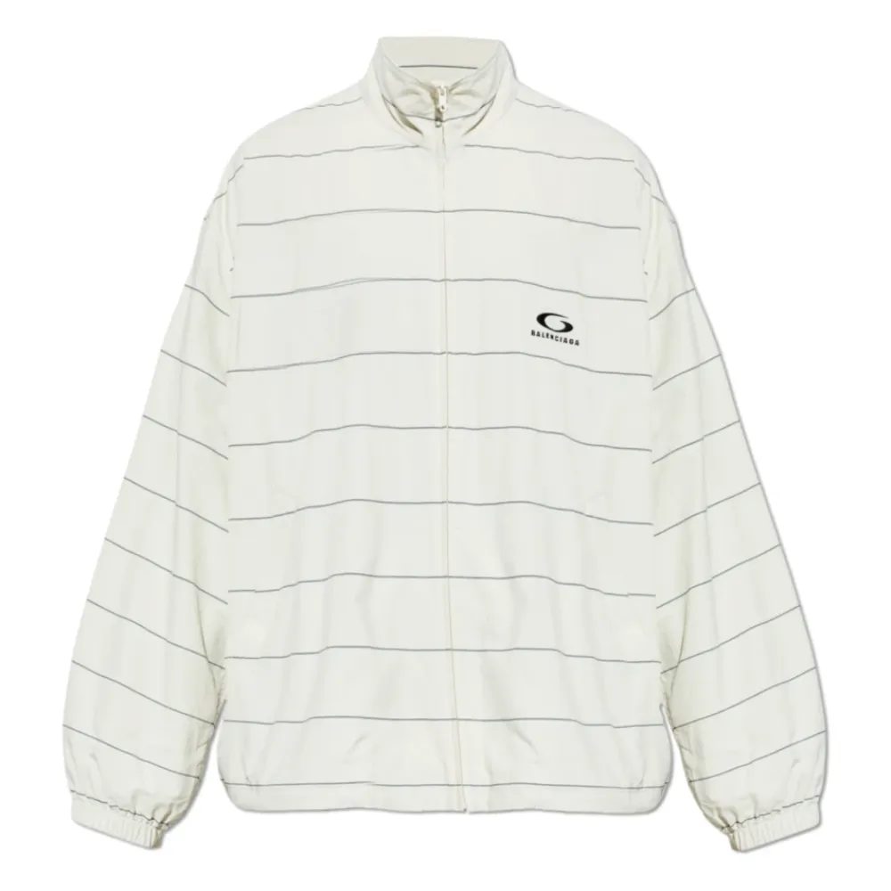 Jakker^Balenciaga Standing Collar Jacket Beige