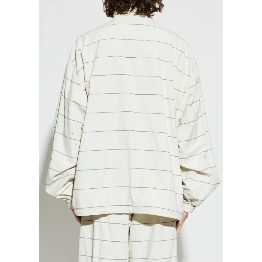 Jakker^Balenciaga Standing Collar Jacket Beige