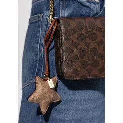 Tilbehør Til Tasker^Coach Star Puffy Bag Charm In Signature Canvas Brun