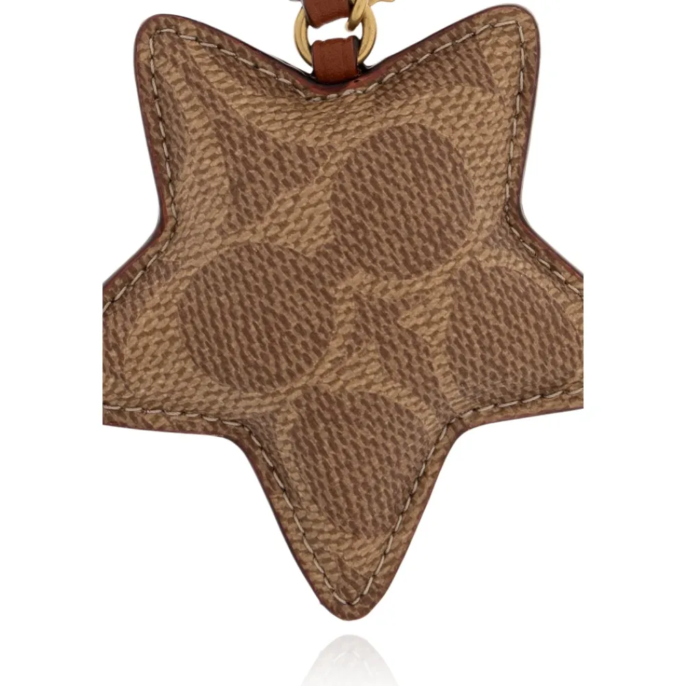 Tilbehør Til Tasker^Coach Star Puffy Bag Charm In Signature Canvas Brun