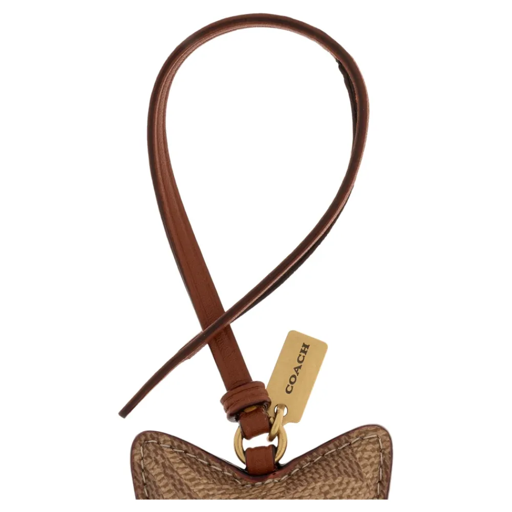 Tilbehør Til Tasker^Coach Star Puffy Bag Charm In Signature Canvas Brun