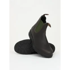 Chelsea Boots^Blundstone Stilede og komfortable brune ankelstøvler Grøn