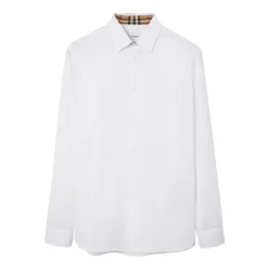 Skjorter<Burberry Stilful Skjorte Hvid