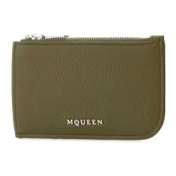 Punge & Kortholder^Alexander McQueen Stilfuld Army Green Læderkortholder Grøn