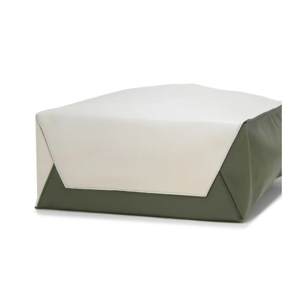 Tasker<Marni Stilfuld Bianco-Verde Skuldertaske Hvid