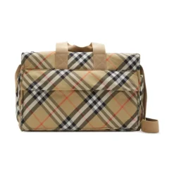 Tasker^Burberry Stilfuld Børns Skuldertaske Sand Beige