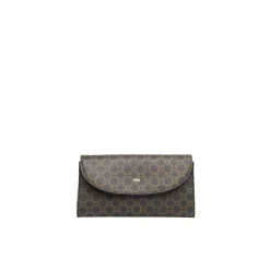 Clutch<Nerogiardini Stilfuld clutch i teknisk materiale Brun