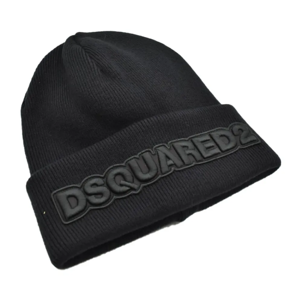 Huer, Kasketter & Hatte<Dsquared2 Stilfuld Hue Sort