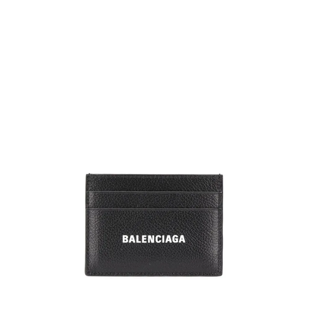 Punge & Kortholder<Balenciaga Stilfuld Kortkontantholder Sort