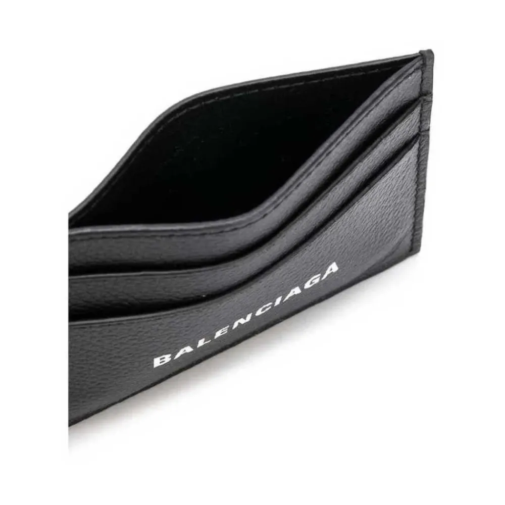Punge & Kortholder<Balenciaga Stilfuld Kortkontantholder Sort